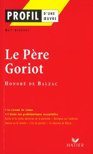 Le Père Goriot, Honoré de Balzac