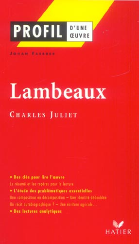 Lambeaux (1995). Charles Juliet