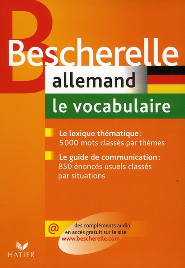 Allemand. Le vocabulaire