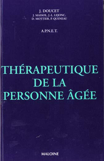 Thérapeutique de la personne âgée