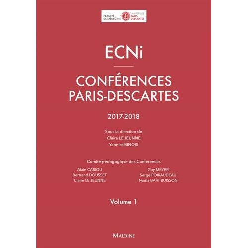 ECNi Conférences Paris-Descartes 2017-2018. Volume 1