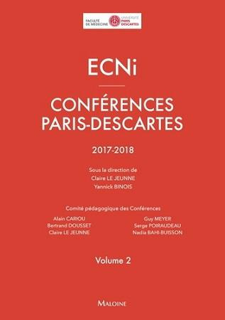 ECNi Conférences Paris-Descartes 2017-2018. Volume 2