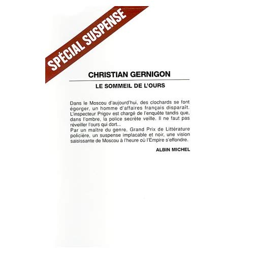 LE SOMMEIL DE L'OURS