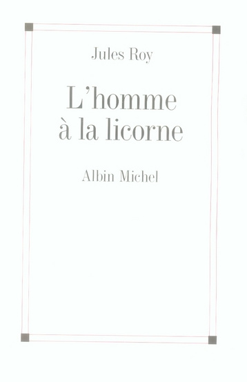 L'homme à la licorne