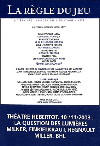 La Règle du jeu N° 24 Janvier 2004