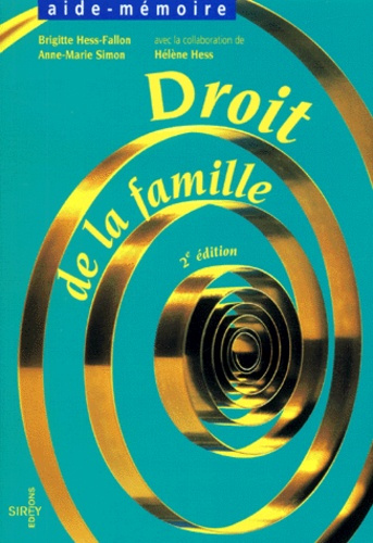 DROIT DE LA FAMILLE. 2ème édition