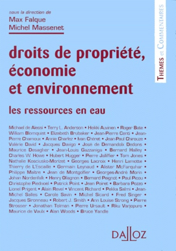 DROITS DE PROPRIETE, ECONOMIE ET ENVIRONNEMENT. Les ressources en eau