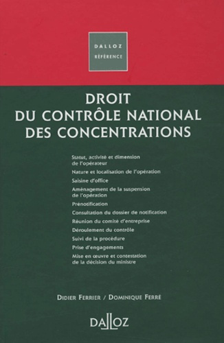 Droit du contrôle national des concentrations