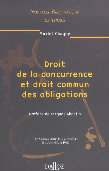 Droit de la concurrence et droit commun des obligations. 2004