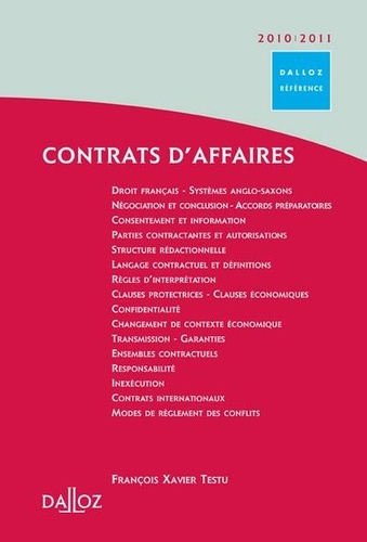 Contrats d'affaires. Edition 2010