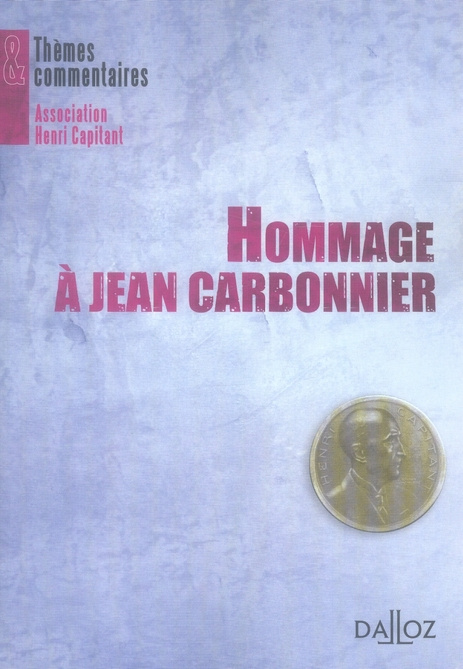 Hommage à Jean Carbonnier