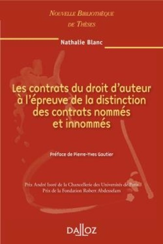 Les contrats du droit d'auteur à l'épreuve de la distinction des contrats nommés et innommés
