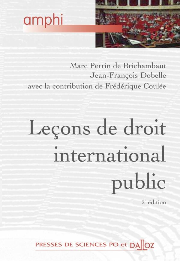 Leçons de droit international public. 2e édition