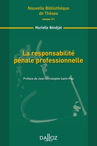 La responsabilité pénale professionnelle