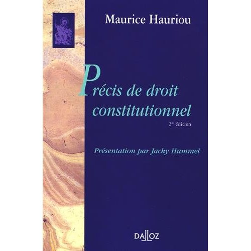 Précis de droit constitutionnel. 2e édition