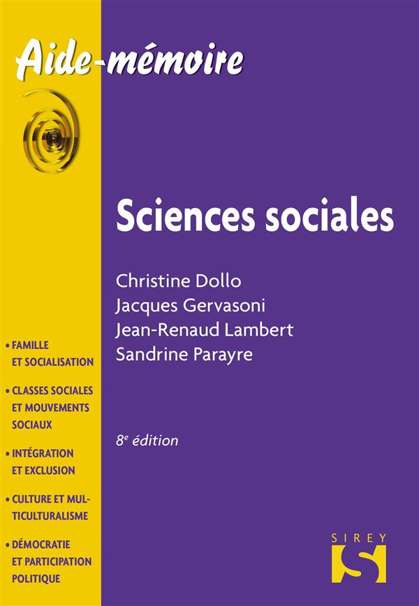 Sciences sociales. 8e édition