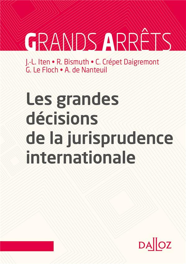 Les grandes décisions de la jurisprudence internationale