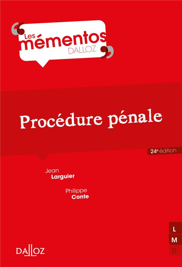 Procédure pénale. 24e édition