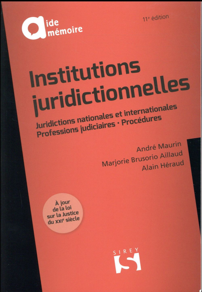Institutions juridictionnelles. 11e édition