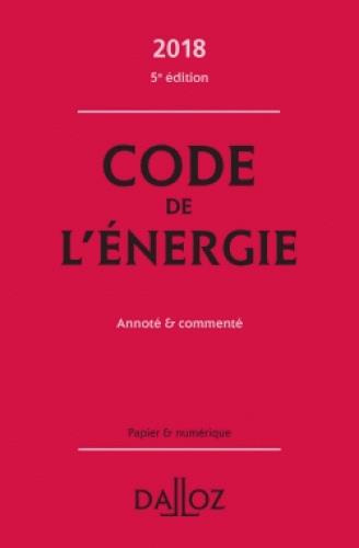 Code de l'énergie annoté & commenté