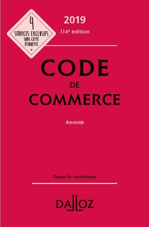Code de commerce annoté