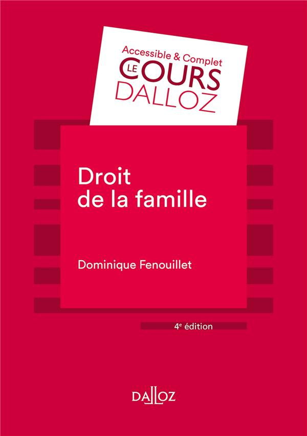 Droit de la famille. 4e édition
