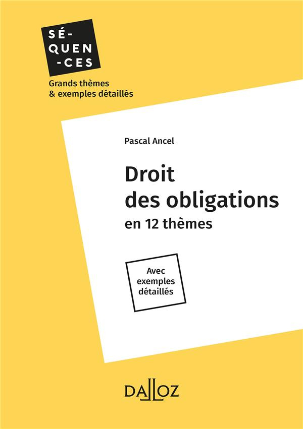 Droit des obligations. Edition 2018