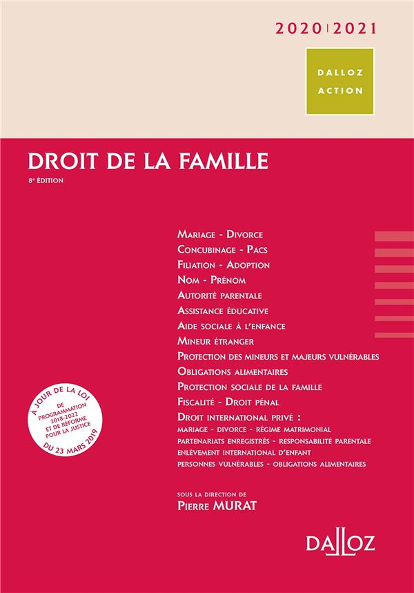Droit de la famille. Edition 2020-2021