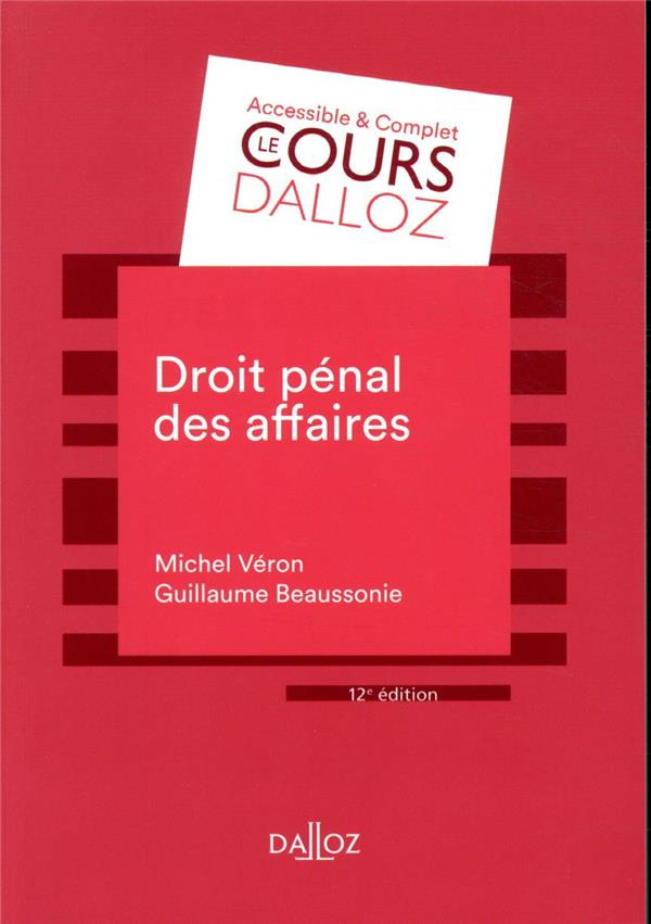 Droit pénal des affaires. Edition 2019