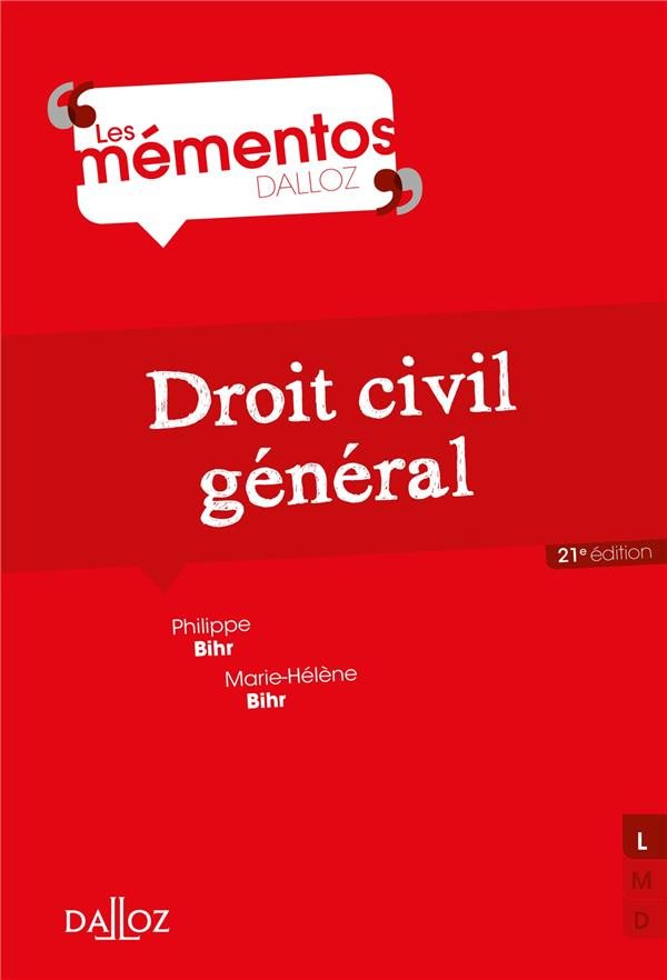 Droit civil général. 21e édition