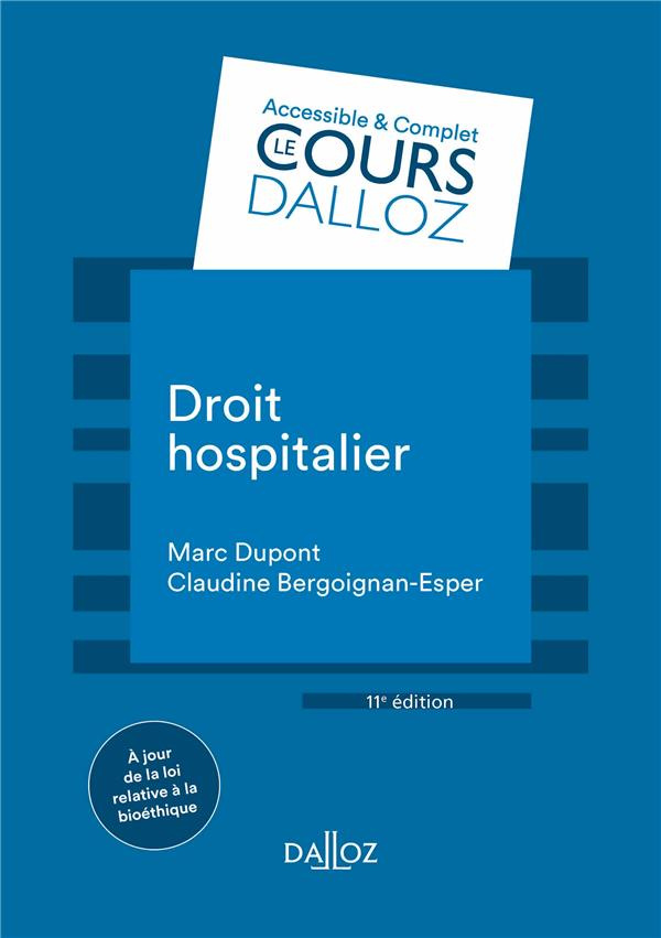 Droit hospitalier. 11e édition