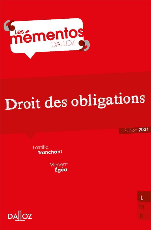 Droit des obligations. Edition 2021