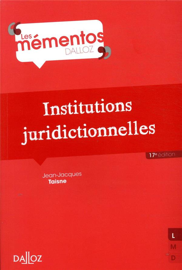 Institutions juridictionnelles. 17e édition