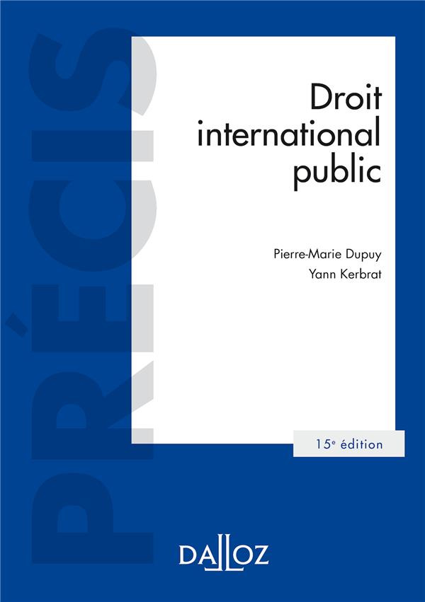Droit international public. 15e édition