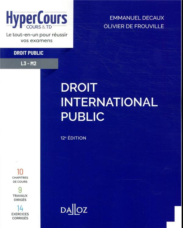Droit international public. 12e édition