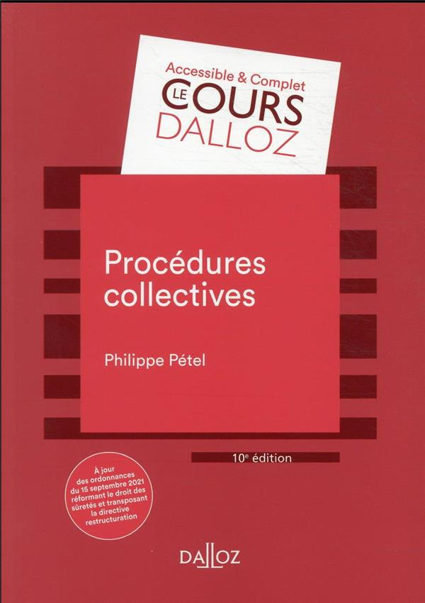 Procédures collectives. 10e édition