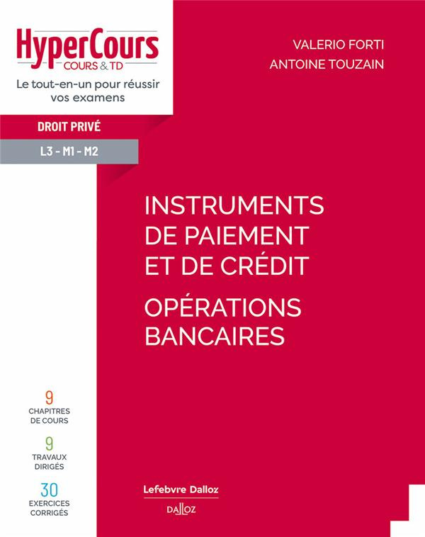 Instruments de paiement et de crédit. Opérations bancaires