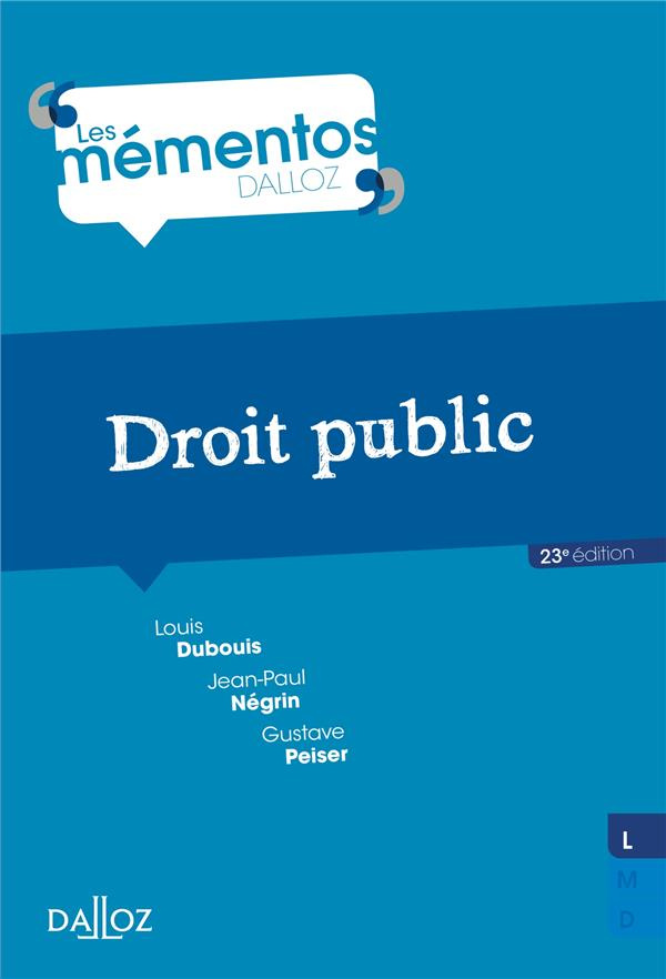 Droit public. 23e édition