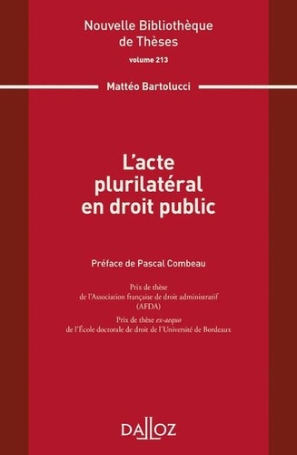 L'acte plurilatéral en droit public