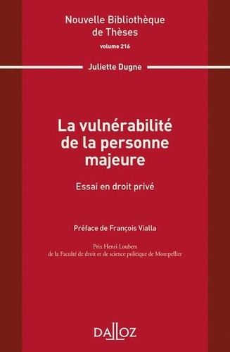La vulnérabilité de la personne majeure. Essai en droit privé