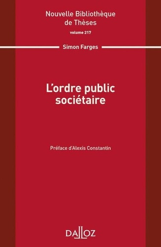 L'ordre public sociétaire