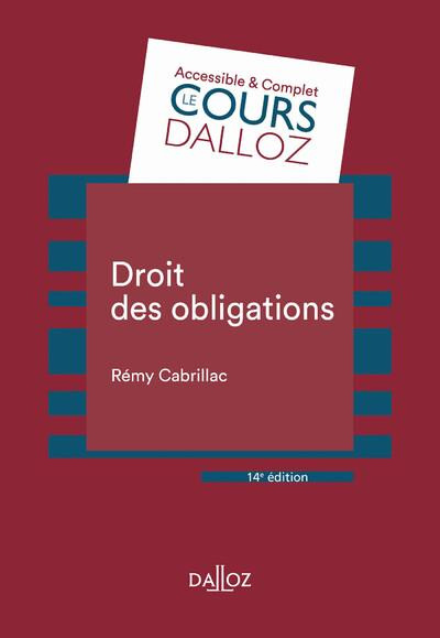 Droit des obligations. 15e édition