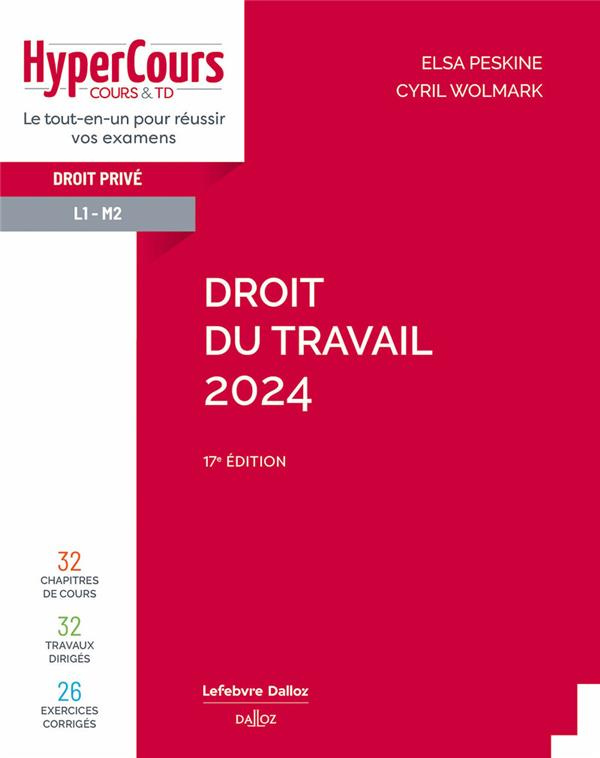 Droit du travail. Edition 2024