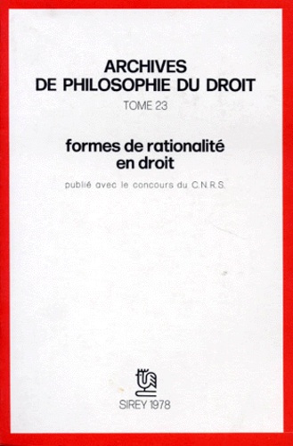 Formes de rationalité en droit