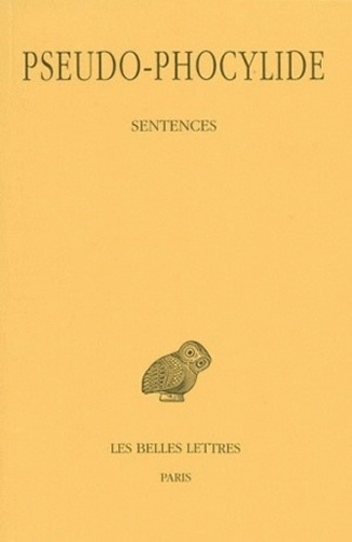 Sentences. Edition bilingue français-grec ancien