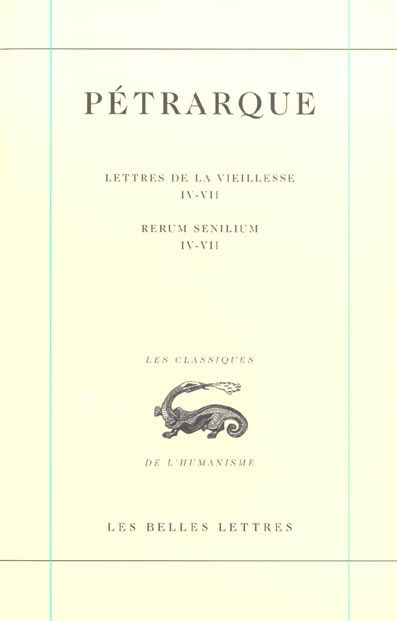 Lettres de la vieillesse. Tome 2, Livres IV-VII, Edition bilingue français-latin