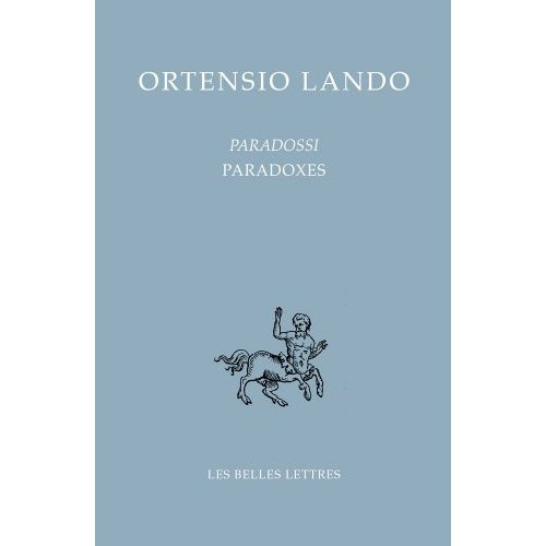 Paradoxes. Edition bilingue français-italien