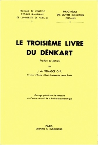 Le troisième livre de Dênkart