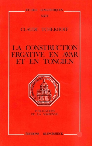 La construction ergative en avar et en tongien