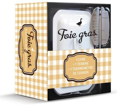 Coffret foie gras. Avec 1 terrine et 1 thermomètre de cuisson